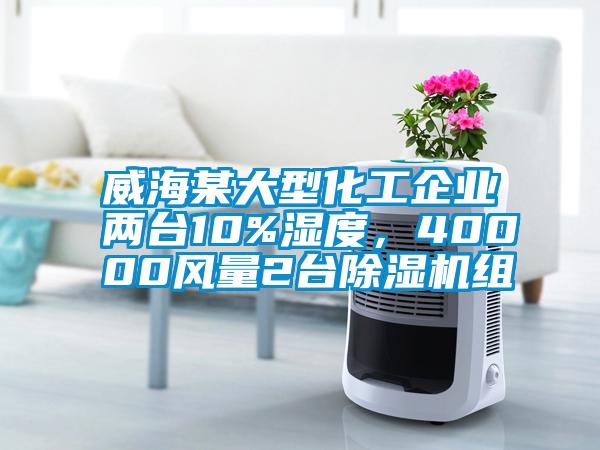 威海某大型化工企業(yè)兩臺10%濕度,40000風(fēng)量2臺除濕機(jī)組