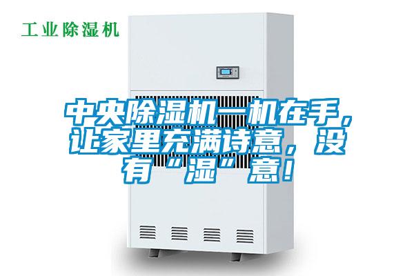 中央除濕機(jī)一機(jī)在手，讓家里充滿詩意，沒有“濕”意！