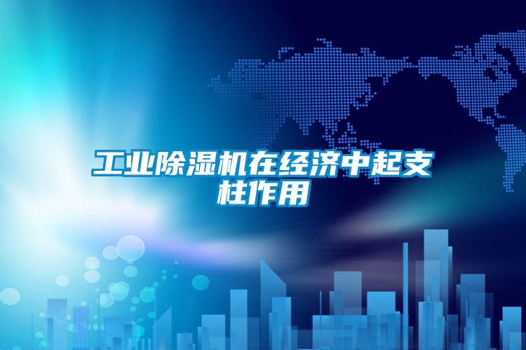 工業除濕機在經濟中起支柱作用