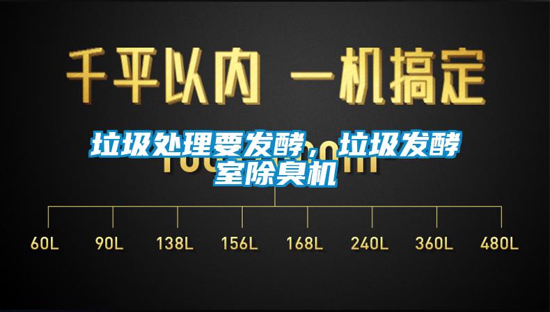 垃圾處理要發酵，垃圾發酵室除臭機