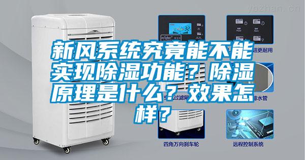 新風(fēng)系統(tǒng)究竟能不能實(shí)現(xiàn)除濕功能？除濕原理是什么？效果怎樣？