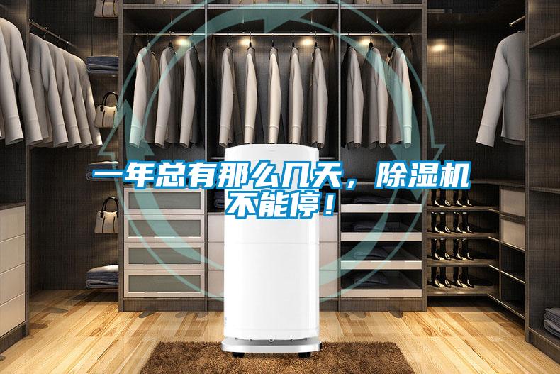 一年總有那么幾天，除濕機不能停！