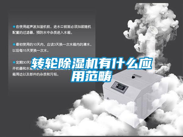 轉(zhuǎn)輪除濕機有什么應用范疇