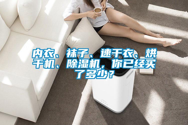 內衣、襪子、速干衣、烘干機、除濕機，你已經買了多少？