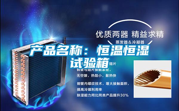 產品名稱：恒溫恒濕試驗箱