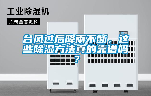 臺風過后降雨不斷，這些除濕方法真的靠譜嗎？