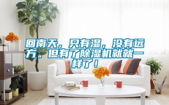 回南天，只有濕，沒(méi)有遠(yuǎn)方。但有了除濕機(jī)就就一樣了！