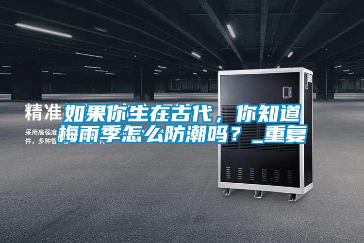 如果你生在古代，你知道梅雨季怎么防潮嗎？_重復