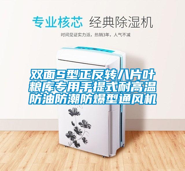 雙面S型正反轉八片葉糧庫專用手提式耐高溫防油防潮防爆型通風機