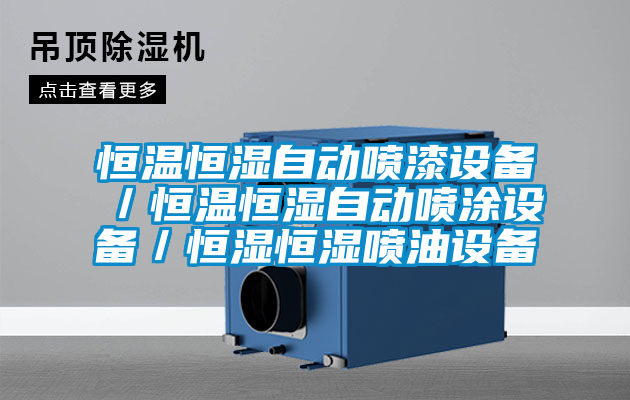 恒溫恒濕自動噴漆設備／恒溫恒濕自動噴涂設備／恒濕恒濕噴油設備