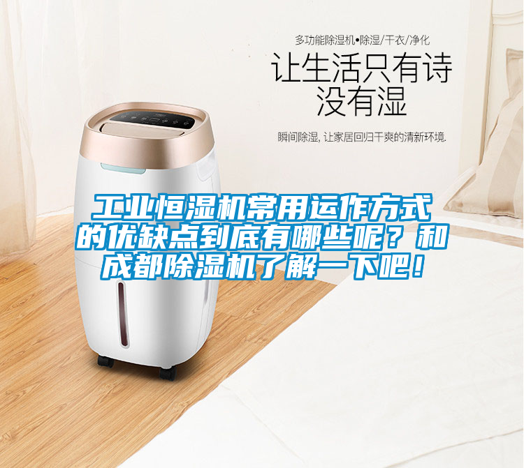 工業恒濕機常用運作方式的優缺點到底有哪些呢？和成都除濕機了解一下吧！