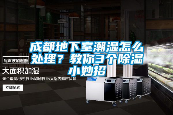 成都地下室潮濕怎么處理？教你3個除濕小妙招