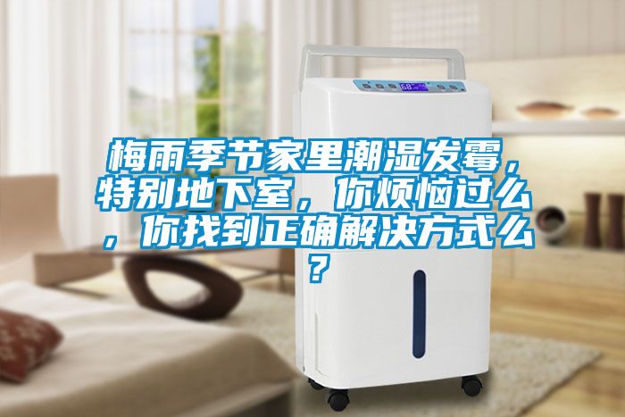 梅雨季節家里潮濕發霉，特別地下室，你煩惱過么，你找到正確解決方式么？