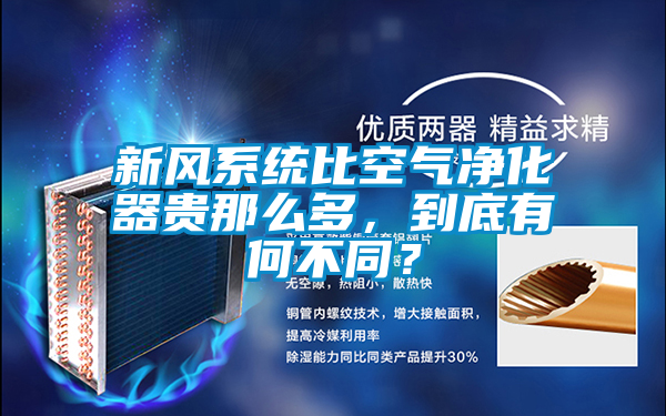 新風系統比空氣凈化器貴那么多，到底有何不同？