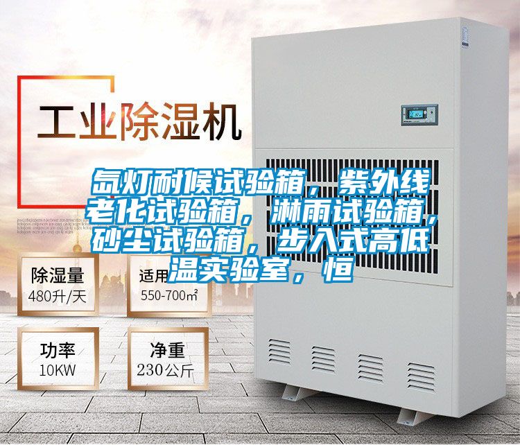 氙燈耐候試驗箱，紫外線老化試驗箱，淋雨試驗箱，砂塵試驗箱，步入式高低溫實驗室，恒
