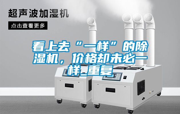 看上去“一樣”的除濕機，價格卻未必一樣_重復(fù)