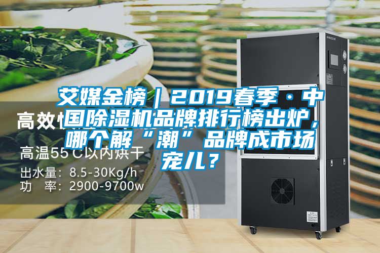 艾媒金榜｜2019春季·中國除濕機品牌排行榜出爐，哪個解“潮”品牌成市場寵兒？