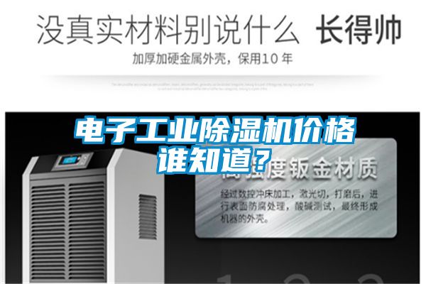 電子工業除濕機價格誰知道？