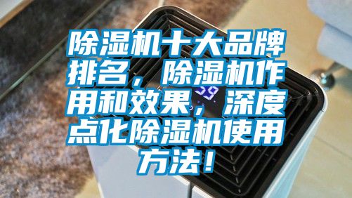 除濕機(jī)十大品牌排名，除濕機(jī)作用和效果，深度點(diǎn)化除濕機(jī)使用方法！