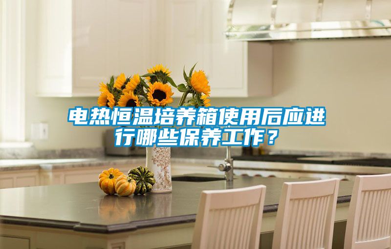 電熱恒溫培養箱使用后應進行哪些保養工作？