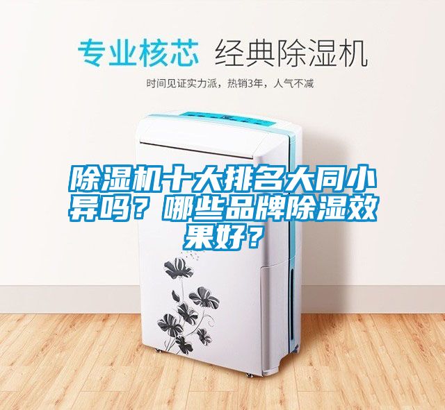 除濕機十大排名大同小異嗎？哪些品牌除濕效果好？