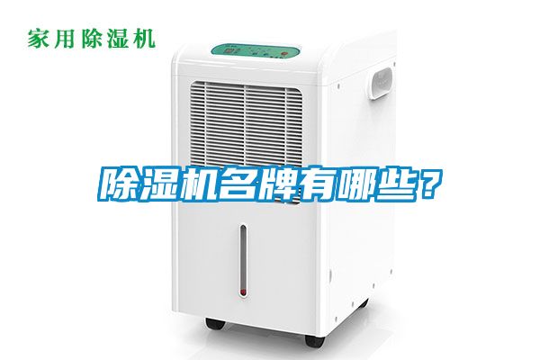 除濕機名牌有哪些？