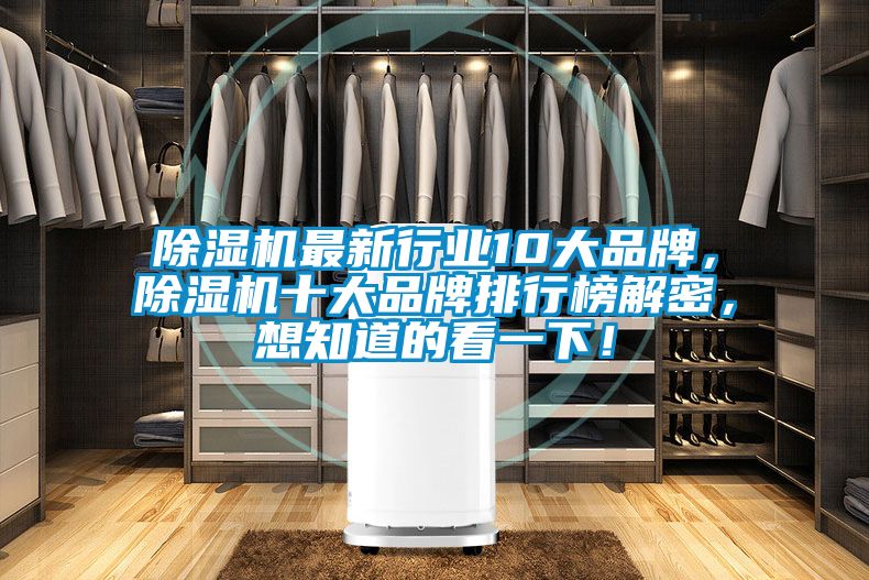 除濕機最新行業10大品牌，除濕機十大品牌排行榜解密，想知道的看一下！