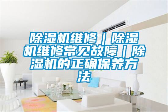除濕機(jī)維修｜除濕機(jī)維修常見(jiàn)故障｜除濕機(jī)的正確保養(yǎng)方法