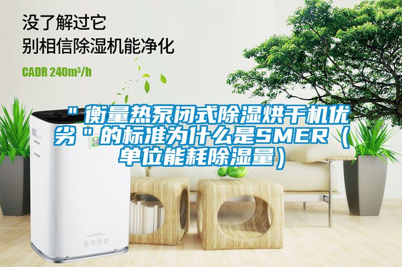 ＂衡量熱泵閉式除濕烘干機優劣＂的標準為什么是SMER（單位能耗除濕量）