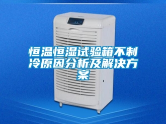 知識百科恒溫恒濕試驗箱不制冷原因分析及解決方案