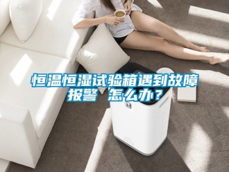 知識百科恒溫恒濕試驗箱遇到故障報警 怎么辦？
