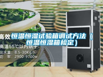 知識百科恒溫恒濕試驗箱調試方法（恒溫恒濕箱檢定）