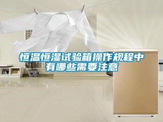 知識百科恒溫恒濕試驗箱操作規程中有哪些需要注意