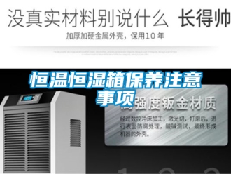 知識百科恒溫恒濕箱保養(yǎng)注意事項