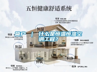 知識百科簡戶 ｜ 什么是恒溫恒濕空調工程？