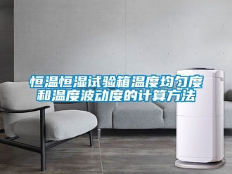 知識(shí)百科恒溫恒濕試驗(yàn)箱溫度均勻度和溫度波動(dòng)度的計(jì)算方法