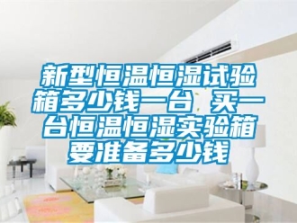 知識百科新型恒溫恒濕試驗箱多少錢一臺 買一臺恒溫恒濕實驗箱要準備多少錢