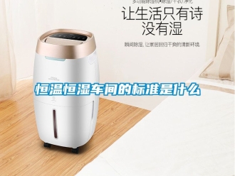 知識百科恒溫恒濕車間的標準是什么