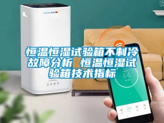 知識百科恒溫恒濕試驗箱不制冷故障分析 恒溫恒濕試驗箱技術指標