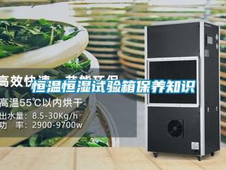 知識百科恒溫恒濕試驗箱保養知識