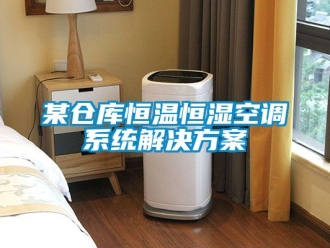 知識百科某倉庫恒溫恒濕空調系統解決方案