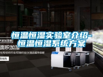 知識(shí)百科恒溫恒濕實(shí)驗(yàn)室介紹-恒溫恒濕系統(tǒng)方案