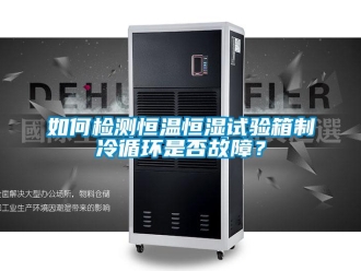 知識(shí)百科如何檢測(cè)恒溫恒濕試驗(yàn)箱制冷循環(huán)是否故障？