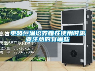 知識(shí)百科電熱恒溫培養(yǎng)箱在使用時(shí)需要注意的有哪些